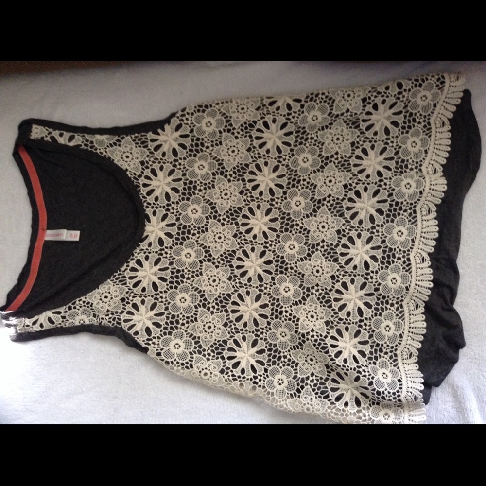 Juniors Xhilaration Crochet Tank Top sz S